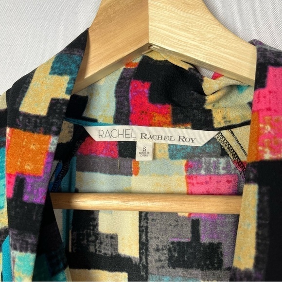 Rachel Rachel Roy Here We Are Now Colorful Geometric Shift Dress S - Picture 4 of 4